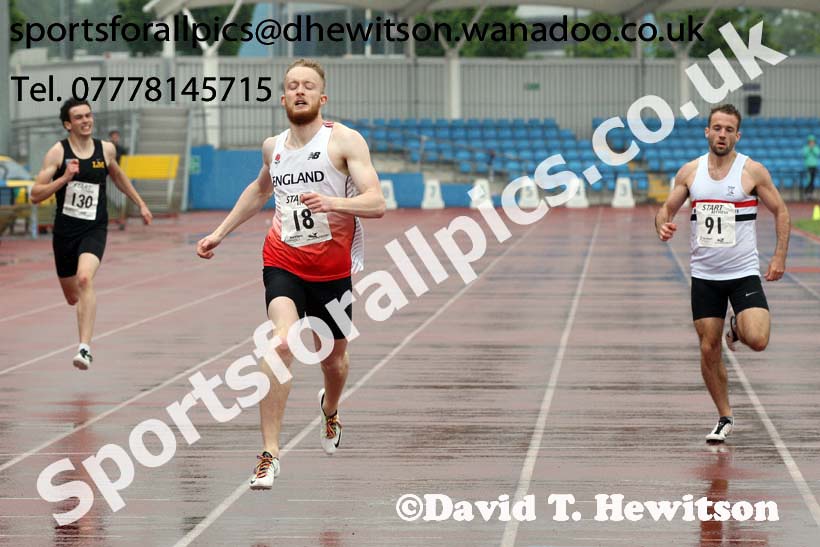 Senior mens 400 metres, Northern Championships, Sport City, Manchester. Photo: David T. Hewitson/Sports for All Pics
